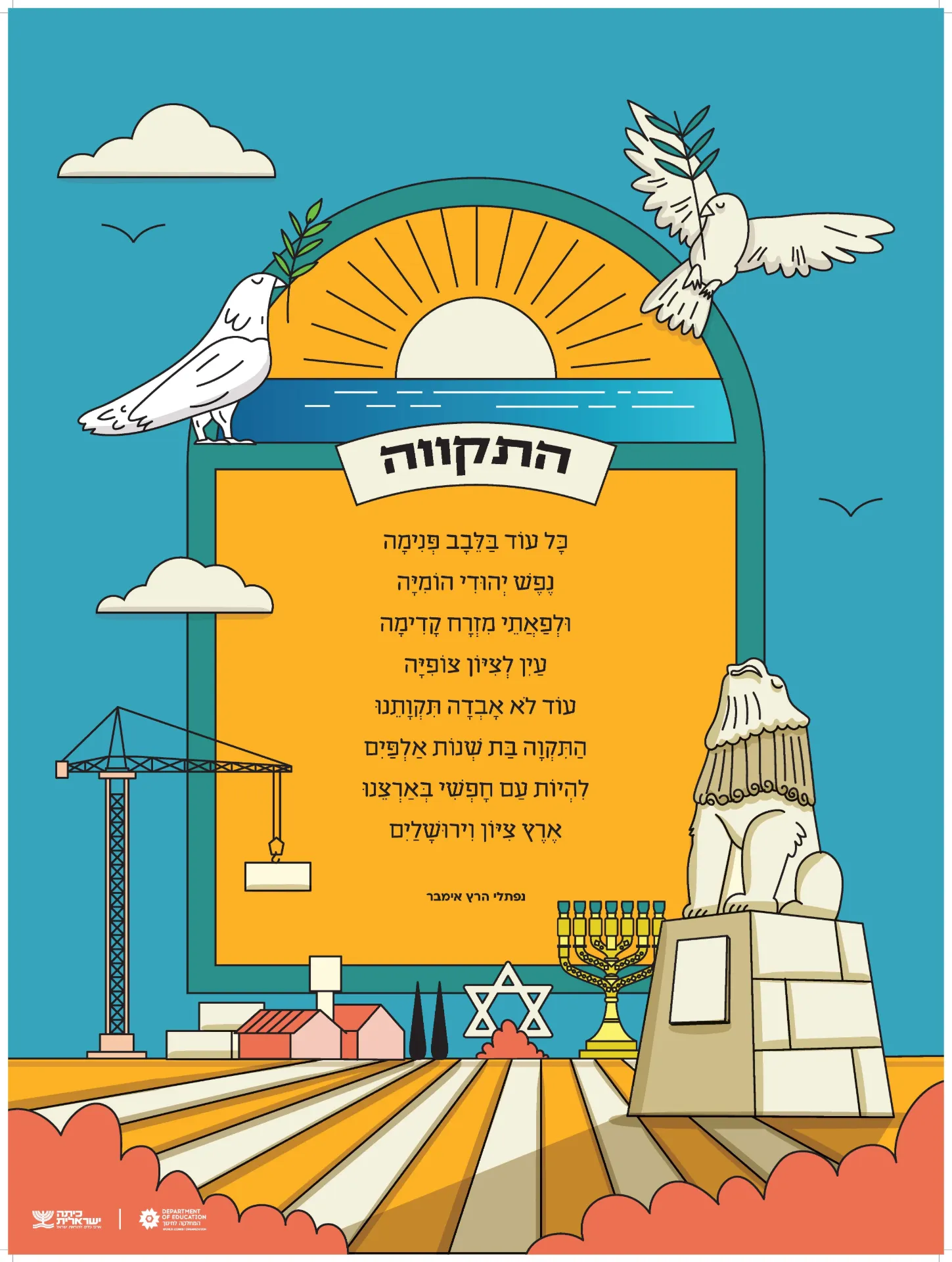 Hatikva Poster – Israel’s National Anthem